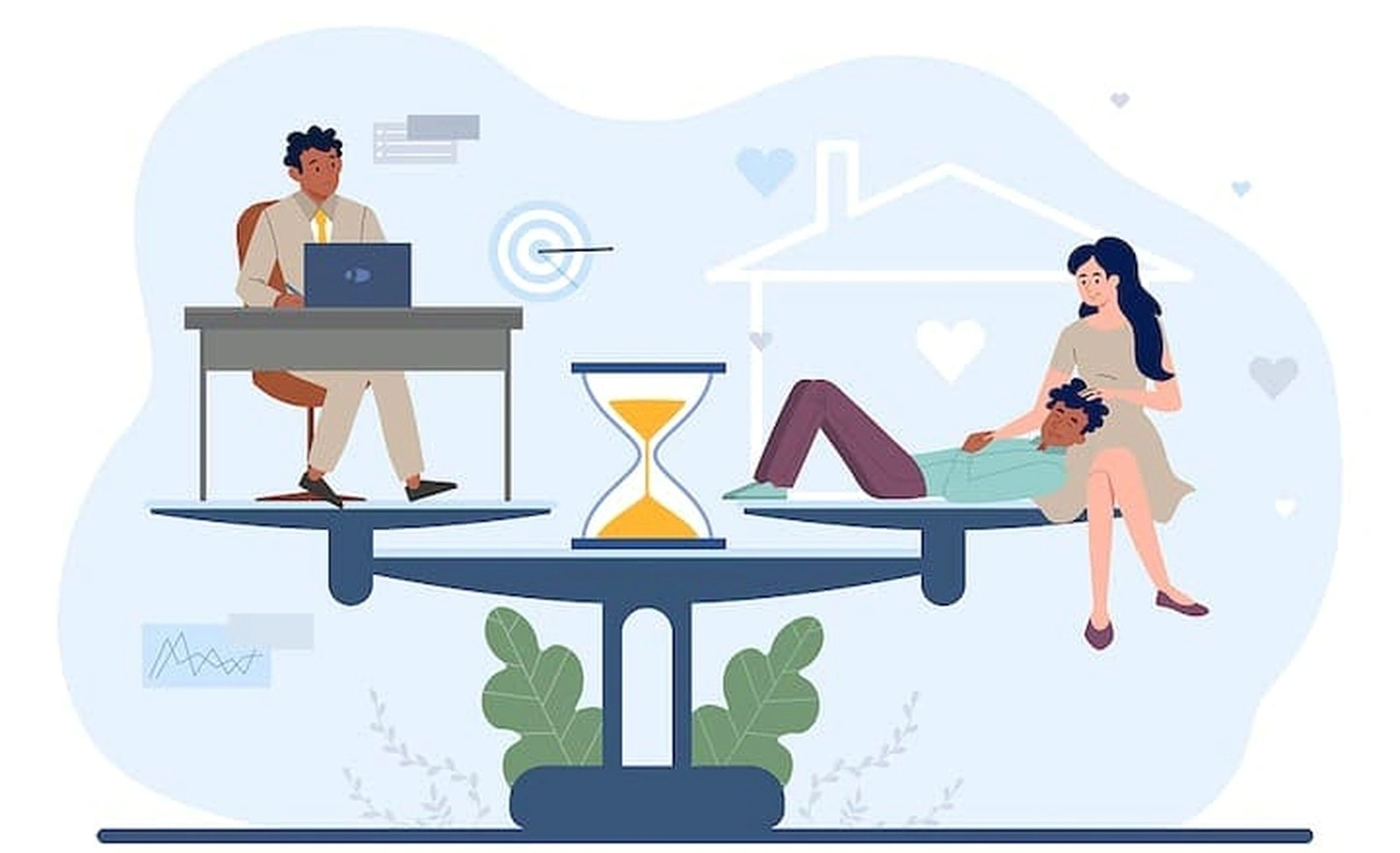 Work-life balance coaching session